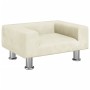 Cream velvet dog bed 50x40x26.5 cm by vidaXL, Beds for dogs - Ref: Foro24-171931, Price: 52,41 €, Discount: %