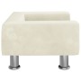 Cream velvet dog bed 50x40x26.5 cm by vidaXL, Beds for dogs - Ref: Foro24-171931, Price: 52,41 €, Discount: %