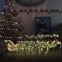 Christmas decoration of reindeer and golden garden sleigh 140 LEDs by vidaXL, Christmas lights - Ref: Foro24-3100430, Price: ...