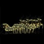 Christmas decoration of reindeer and golden garden sleigh 140 LEDs by vidaXL, Christmas lights - Ref: Foro24-3100430, Price: ...