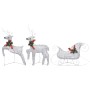 Christmas decoration of reindeer and garden sleigh silver 140 LEDs by vidaXL, Christmas lights - Ref: Foro24-3100431, Price: ...