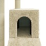 Rascador para gatos con postes de sisal color crema 92 cm de vidaXL, Mobiliario para gatos - Ref: Foro24-171512, Precio: 39,9...