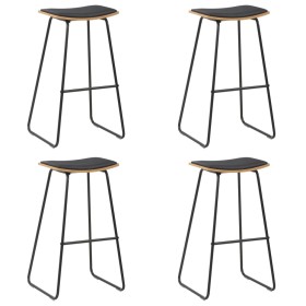 Kitchen stools 4 units black synthetic leather by vidaXL, Kitchen stools - Ref: Foro24-3054560, Price: 290,99 €, Discount: %