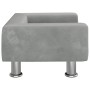 Cama para perros de terciopelo gris claro 50x40x26,5 cm de vidaXL, Camas para perros - Ref: Foro24-171926, Precio: 49,99 €, D...