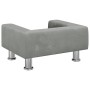 Cama para perros de terciopelo gris claro 50x40x26,5 cm de vidaXL, Camas para perros - Ref: Foro24-171926, Precio: 49,99 €, D...