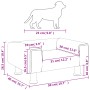 Cama para perros de terciopelo gris claro 50x40x26,5 cm de vidaXL, Camas para perros - Ref: Foro24-171926, Precio: 49,99 €, D...