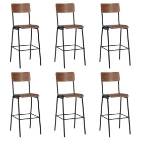 Kitchen stools 6 units plywood and steel by vidaXL, Kitchen stools - Ref: Foro24-3054563, Price: 681,31 €, Discount: %