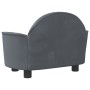 Dark gray velvet dog bed 66x40x45 cm by vidaXL, Beds for dogs - Ref: Foro24-171840, Price: 75,99 €, Discount: %