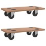 Stands with wheels 2 pcs rectangular engineered wood by vidaXL, Loading platforms and pallets - Ref: Foro24-154885, Price: 29...