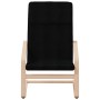 Sillón de relax con taburete tela negro de vidaXL, Sillones - Ref: Foro24-3154416, Precio: 128,42 €, Descuento: %