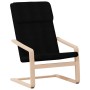 Sillón de relax con taburete tela negro de vidaXL, Sillones - Ref: Foro24-3154416, Precio: 125,45 €, Descuento: %