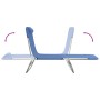 Folding sun loungers 2 pcs steel and blue textilene by vidaXL, Loungers - Ref: Foro24-360180, Price: 77,79 €, Discount: %