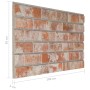 3D Wandpaneele Brick Design 10 Stück EPS Rot von vidaXL, Wandverkleidung - Ref: Foro24-149581, Preis: 179,55 €, Rabatt: %