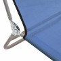 Folding sun loungers 2 pcs steel and blue textilene by vidaXL, Loungers - Ref: Foro24-360180, Price: 77,79 €, Discount: %