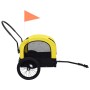 Bicycle Trailer Pet Stroller 2 in 1 Yellow Black by vidaXL, pet strollers - Ref: Foro24-92439, Price: 106,37 €, Discount: %