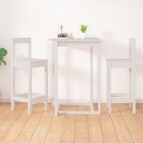 Kitchen stools 2 units white pine wood 40x41.5x112 cm by vidaXL, Kitchen stools - Ref: Foro24-833262, Price: 122,91 €, Discou...