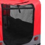 Pet Fahrradanhänger Kinderwagen 2 in 1 Rot Grau von vidaXL, Kinderwagen für Haustiere - Ref: Foro24-92440, Preis: 126,41 €, R...