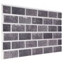 3D Wall Panels Brick Design 10 pcs EPS Black and Gray by vidaXL, Wall covering - Ref: Foro24-149582, Price: 170,01 €, Discoun...