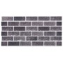 3D Wall Panels Brick Design 10 pcs EPS Black and Gray by vidaXL, Wall covering - Ref: Foro24-149582, Price: 170,01 €, Discoun...