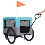 Haustier Fahrradanhänger 2 in 1 Kinderwagen blaugrau von vidaXL, Kinderwagen für Haustiere - Ref: Foro24-92441, Preis: 141,99...