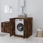 Smoked brown washing machine cabinet 71x71.5x91.5 cm by vidaXL, Accessories for washing machines and dryers - Ref: Foro24-813...