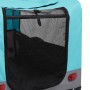 Haustier Fahrradanhänger 2 in 1 Kinderwagen blaugrau von vidaXL, Kinderwagen für Haustiere - Ref: Foro24-92441, Preis: 141,99...