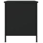 Mesita de noche madera de ingeniería negro 40x42x50 cm de vidaXL, Mesitas de noche - Ref: Foro24-825933, Precio: 49,99 €, Des...