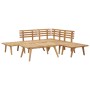 Gartenmöbel-Set 6-teilig aus massivem Akazienholz von vidaXL, Gartensets - Ref: Foro24-46677, Preis: 361,25 €, Rabatt: %