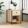 Sonoma oak engineered wood bedside table 40x42x50 cm by vidaXL, Nightstands - Ref: Foro24-825935, Price: 47,57 €, Discount: %