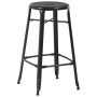 Kitchen stools 6 units black steel by vidaXL, Kitchen stools - Ref: Foro24-3054559, Price: 436,93 €, Discount: %