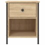 Mesita de noche madera de ingeniería roble Sonoma 40x42x50 cm de vidaXL, Mesitas de noche - Ref: Foro24-825935, Precio: 47,57...