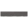 Estante pared madera roble tratada marrón oscuro 220x40x(2-4)cm de vidaXL, Estantes y estanterías - Ref: Foro24-363854, Preci...