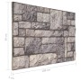 Paneles de pared 3D diseño de ladrillo 10 uds EPS gris claro de vidaXL, Recubrimiento de paredes - Ref: Foro24-149586, Precio...