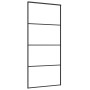 Sliding door ESG glass and aluminum 90x205 cm black by vidaXL, Doors for the home - Ref: Foro24-151659, Price: 205,55 €, Disc...