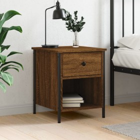 Oak brown engineered wood bedside table 40x42x50 cm by vidaXL, Nightstands - Ref: Foro24-825941, Price: 39,99 €, Discount: %