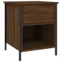 Oak brown engineered wood bedside table 40x42x50 cm by vidaXL, Nightstands - Ref: Foro24-825941, Price: 40,40 €, Discount: %