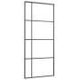 Puerta corredera ESG vidrio y aluminio negra 90x205 cm de vidaXL, Puertas para el hogar - Ref: Foro24-151683, Precio: 172,99 ...