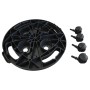 Soporte para plantas con ruedas diámetro 30 cm negro 170 kg de vidaXL, Soportes para macetas - Ref: Foro24-151829, Precio: 28...