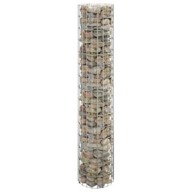 Poste circular de gaviones acero galvanizado Ø30x150 cm de vidaXL, Paneles de vallas - Ref: Foro24-152013, Precio: 42,91 €, D...