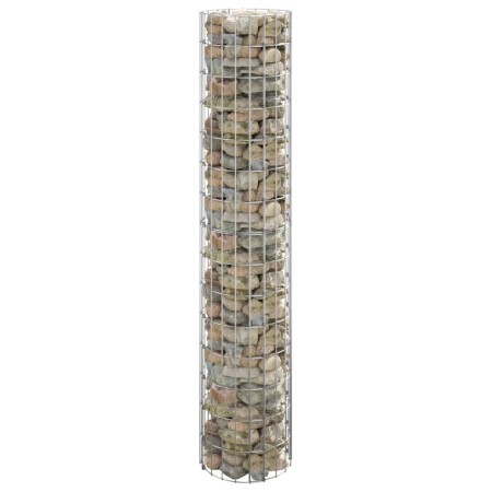 Circular galvanized steel gabion post Ø30x150 cm by vidaXL, fence panels - Ref: Foro24-152013, Price: 45,22 €, Discount: %