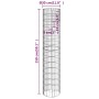 Circular galvanized steel gabion post Ø30x150 cm by vidaXL, fence panels - Ref: Foro24-152013, Price: 45,22 €, Discount: %