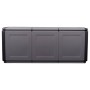 Baúl de almacenaje jardín gris oscuro y negro 330 L 138x53x57cm de vidaXL, Cajas de almacenaje para exteriores - Ref: Foro24-...