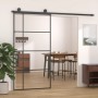 ESG Schiebetür Glas und schwarzes Aluminium 102,5x205 cm von vidaXL, Türen für zu Hause - Ref: Foro24-151686, Preis: 178,32 €...