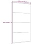 Puerta corredera aluminio y ESG vidrio negra 102,5x205 cm de vidaXL, Puertas para el hogar - Ref: Foro24-149481, Precio: 180,...