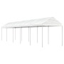 Cenador con techo polietileno blanco 11,15x2,28x2,69 m de vidaXL, Carpas y cenadores - Ref: Foro24-3155505, Precio: 318,82 €,...