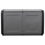 Baúl de almacenaje jardín gris oscuro y negro 230 L 96x53x57 cm de vidaXL, Cajas de almacenaje para exteriores - Ref: Foro24-...