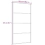 Puerta corredera ESG vidrio y aluminio negra 102,5x205 cm de vidaXL, Puertas para el hogar - Ref: Foro24-151663, Precio: 204,...