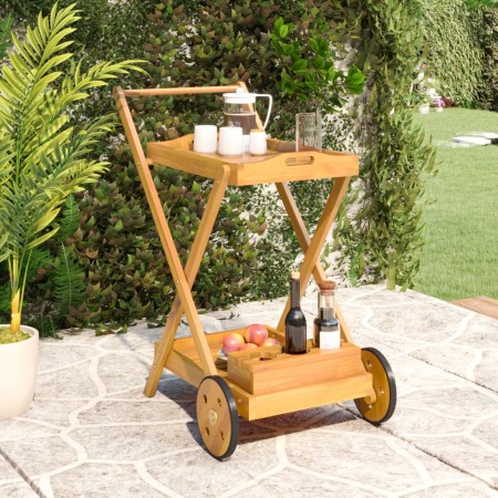 Carrito camarera madera maciza de acacia 54x87x90 cm de vidaXL, Carros de cocina y comedor - Ref: Foro24-319424, Precio: 91,7...