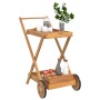 Carrito camarera madera maciza de acacia 54x87x90 cm de vidaXL, Carros de cocina y comedor - Ref: Foro24-319424, Precio: 91,7...