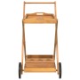 Carrito camarera madera maciza de acacia 54x87x90 cm de vidaXL, Carros de cocina y comedor - Ref: Foro24-319424, Precio: 91,7...